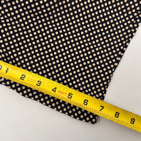 Ralph Lauren Womens 14 100% Silk Black White Polka Dot Shorts Summer Casual - Picture 6 of 6